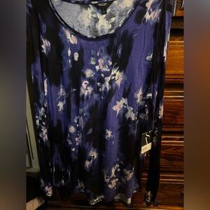 Simply Vera Wang Long Sleeve Print Tee